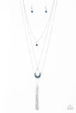 Be Fancy - Blue Necklace - Paparazzi Accessories Necklace Bedazzle Me Pretty Mobile Fashion Boutique