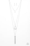 Be Fancy - White Necklace - Paparazzi Accessories Necklace Bedazzle Me Pretty Mobile Fashion Boutique