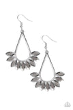Be On Guard - Silver Earrings - Paparazzi Accessories Earrings Bedazzle Me Pretty Mobile Fashion Boutique
