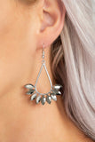 Be On Guard - Silver Earrings - Paparazzi Accessories Earrings Bedazzle Me Pretty Mobile Fashion Boutique