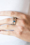 Be The Sparkle - Blue Ring - Paparazzi Accessories Ring Bedazzle Me Pretty Mobile Fashion Boutique