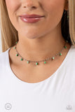 Beach Ball Bliss - Green Necklace - Paparazzi Accessories Necklace Bedazzle Me Pretty Mobile Fashion Boutique