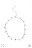 Beach Ball Bliss - Red Necklace - Paparazzi Accessories Necklace Bedazzle Me Pretty Mobile Fashion Boutique