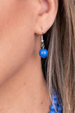 Beach Bauble - Blue Necklace - Paparazzi Accessories Necklace Bedazzle Me Pretty Mobile Fashion Boutique