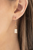 Beach Beam - Gold Necklace - Paparazzi Accessories Necklace Bedazzle Me Pretty Mobile Fashion Boutique
