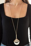 Beach Beam - Gold Necklace - Paparazzi Accessories Necklace Bedazzle Me Pretty Mobile Fashion Boutique