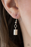 Beach Beam - White Necklace - Paparazzi Accessories Necklace Bedazzle Me Pretty Mobile Fashion Boutique
