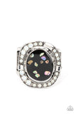 Beach Bijou - Black Ring - Paparazzi Accessories Ring Bedazzle Me Pretty Mobile Fashion Boutique