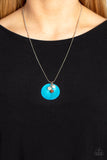 Beach House Harmony - Blue Necklace - Paparazzi Accessories Necklace Bedazzle Me Pretty Mobile Fashion Boutique