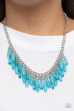 Beach House Hustle - Blue Necklace - Paparazzi Accessories Necklace Bedazzle Me Pretty Mobile Fashion Boutique