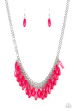 Beach House Hustle - Pink Necklace - Paparazzi Accessories Necklace Bedazzle Me Pretty Mobile Fashion Boutique