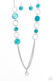 Beach Hub - Blue Lanyard - Paparazzi Accessories Lanyard Bedazzle Me Pretty Mobile Fashion Boutique