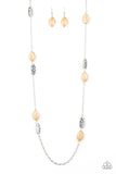 Beachfront Beauty - Brown Necklace - Paparazzi Accessories Necklace Bedazzle Me Pretty Mobile Fashion Boutique