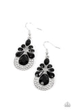 Beachfront Formal - Black Earrings - Paparazzi Accessories Earrings Bedazzle Me Pretty Mobile Fashion Boutique