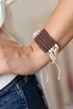 Beachology - Brown Bracelet - Paparazzi Accessories Bracelet Bedazzle Me Pretty Mobile Fashion Boutique