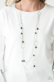 Beachside Babe - Green Necklace - Paparazzi Accessories Necklace Bedazzle Me Pretty Mobile Fashion Boutique
