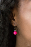 Beachside Babe - Pink Necklace - Paparazzi Accessories Necklace Bedazzle Me Pretty Mobile Fashion Boutique