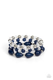Beachside Brunch - Blue Bracelet - Paparazzi Accessories Bracelet Bedazzle Me Pretty Mobile Fashion Boutique