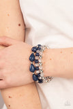 Beachside Brunch - Blue Bracelet - Paparazzi Accessories Bracelet Bedazzle Me Pretty Mobile Fashion Boutique