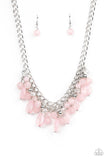 Beachside Dance - Pink Necklace - Paparazzi Accessories Necklace Bedazzle Me Pretty Mobile Fashion Boutique