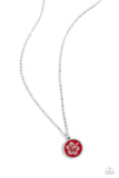 Beachy Basic - Red Necklace - Paparazzi Accessories Necklace Bedazzle Me Pretty Mobile Fashion Boutique