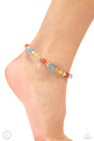 Beachy Bouquet - Multi Anklet - Paparazzi Accessories Anklet Bedazzle Me Pretty Mobile Fashion Boutique