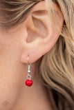 BEAD All About It - Red Necklace - Paparazzi Accessories Necklace Bedazzle Me Pretty Mobile Fashion Boutique
