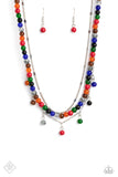 BEAD All About It - Red Necklace - Paparazzi Accessories Necklace Bedazzle Me Pretty Mobile Fashion Boutique