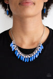 Bead Binge - Blue Necklace - Paparazzi Accessories Necklace Bedazzle Me Pretty Mobile Fashion Boutique