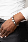Bead Creed - Silver Bracelet - Paparazzi Accessories Bracelet Bedazzle Me Pretty Mobile Fashion Boutique