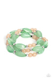 BEAD Drill - Green Bracelet - Paparazzi Accessories Bracelet Bedazzle Me Pretty Mobile Fashion Boutique