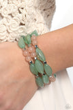 BEAD Drill - Green Bracelet - Paparazzi Accessories Bracelet Bedazzle Me Pretty Mobile Fashion Boutique
