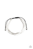 BEAD Me Up, Scotty! - White Bracelet - Paparazzi Accessories Bracelet Bedazzle Me Pretty Mobile Fashion Boutique