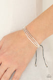 BEAD Me Up, Scotty! - White Bracelet - Paparazzi Accessories Bracelet Bedazzle Me Pretty Mobile Fashion Boutique