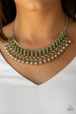 Beaded Bliss - Green Necklace - Paparazzi Accessories Necklace Bedazzle Me Pretty Mobile Fashion Boutique