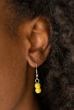 Beaded Bliss - Yellow Necklace - Paparazzi Accessories Necklace Bedazzle Me Pretty Mobile Fashion Boutique
