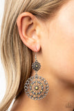 Beaded Brilliance - Yellow Earrings - Paparazzi Accessories Earrings Bedazzle Me Pretty Mobile Fashion Boutique