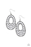 Beaded Shores - White Earrings - Paparazzi Accessories Earrings Bedazzle Me Pretty Mobile Fashion Boutique