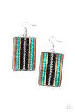 Beadwork Wonder - Black Earrings - Paparazzi Accessories Earrings Bedazzle Me Pretty Mobile Fashion Boutique