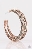 BEAST Friends Forever - Copper Earrings - Paparazzi Accessories Earrings Bedazzle Me Pretty Mobile Fashion Boutique