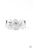 Beat Around The ROSEBUSH - Silver Bracelet - Paparazzi Accessories Bracelet Bedazzle Me Pretty Mobile Fashion Boutique