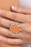 Beautiful Morning - Orange Ring - Paparazzi Accessories Ring Bedazzle Me Pretty Mobile Fashion Boutique