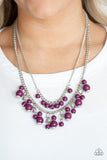 Beautifully Beaded - Purple Necklace - Paparazzi Accessories Necklace Bedazzle Me Pretty Mobile Fashion Boutique