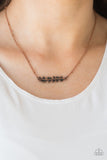 Beautifully Branching - Copper Necklace - Paparazzi Accessories Necklace Bedazzle Me Pretty Mobile Fashion Boutique