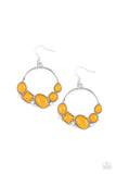 Beautifully Bubblicious - Orange Earrings - Paparazzi Accessories Earrings Bedazzle Me Pretty Mobile Fashion Boutique