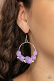 Beautifully Bubblicious - Purple Earrings - Paparazzi Accessories Earrings Bedazzle Me Pretty Mobile Fashion Boutique