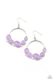 Beautifully Bubblicious - Purple Earrings - Paparazzi Accessories Earrings Bedazzle Me Pretty Mobile Fashion Boutique