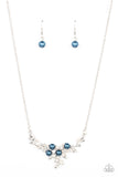 Because Im The Bride - Blue Necklace - Paparazzi Accessories Necklace Bedazzle Me Pretty Mobile Fashion Boutique
