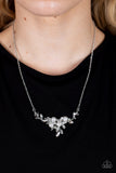 Because Im The Bride - White Necklace - Paparazzi Accessories Necklace Bedazzle Me Pretty Mobile Fashion Boutique