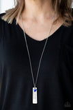 Because Of The Brave - Blue Necklace - Paparazzi Accessories Necklace Bedazzle Me Pretty Mobile Fashion Boutique